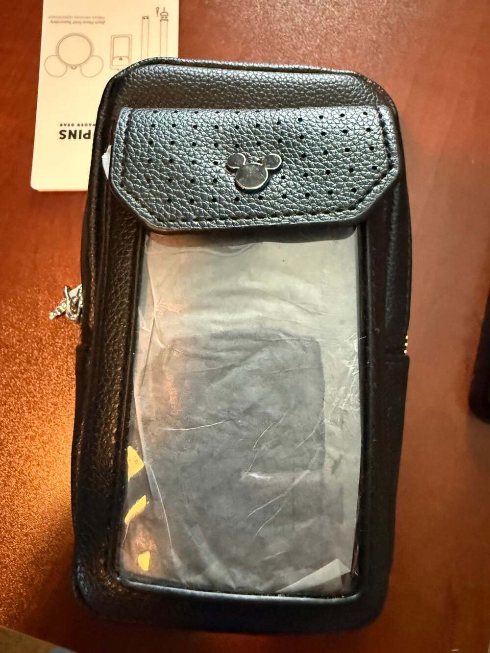 Disney Parks Black Pin Traders Bag NWT